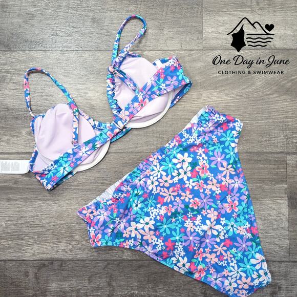 Cupshe High Waist Underwire Bikini Swimsuit Size M - Picture 5 of 5